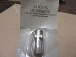 Archer Solderless Bnc Male UG-88 Connector RG59 / RG62U # 278-104 Vintage Nos. Fixed Price $9.88.