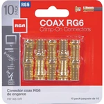 VH14510R Rca RG6 Crimp-on Coaxial F-connector (10-PACK). Fixed Price $33.14.