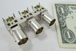 Canare 75 Ohm Triple Female Right Angle Bnc Jacks, Receptacles Pcb Board Solder. Fixed Price $12.99.