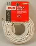 Rca 25-FT 18-AWG RG6 White Coax Cable Free Shipping!. Fixed Price $11.99.