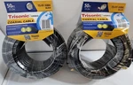 2 Pack 50 Ft RG-59U Coaxial Tv Cable (100 Total) Gold Connectors New. Fixed Price $27.95.