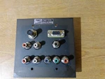 Panel Crafters Wall Plate Computer Vga S-video Component Dual Audio Port Connect. Fixed Price $39.00.