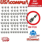Crimp Bnc Connectors Male RG59 Coaxial For Cctv Camera 100 Pcs. Fixed Price $35.20.