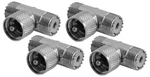 4 Lot Accessories Unlimited AUT259 T-connector Female-male-female Cable Adapter. Fixed Price $43.95.