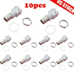 10PCS White Board Pcb Mount Right Angle Bnc Female With Nut Bulkhead Connector. Fixed Price $9.59.
