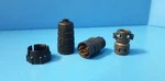 (1 Set ) Position Circular Connector Plug, EN3C5M, Switchcraft, Gold Solder. Fixed Price $14.00.