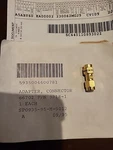 Coaxicom 3218-1 Sma Straight Male To Intra Series Adapter, Nos.. Fixed Price $29.95.