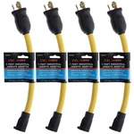 Cal-hawk Czailp 1-FOOT Heavy Duty Female/male Plug Adapter 125V (4-PACK). Fixed Price $19.95.
