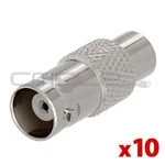 Rca Jack Bnc Adapter Female Connector Dvr Cctv 10PCS. Fixed Price $10.99.