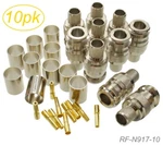 10-PACK, Female Crimp Type Rf Connectors For RG8/RG213/LMR400 Coax Wire. Fixed Price $22.95.