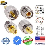 Sma To Uhf Adapter Kit 4-PACK Male/female PL259/SO239, Gold-plated P.... Fixed Price $22.39.