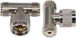 Boobrie 2-PACK PL-259 Triple Tee Connector Male PL259 Dual Uhf.... Fixed Price $14.75.