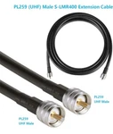 Gemek 25FT PL259 To Extension Cable, Low Loss S-MR400 Coax Uhf M/m Jumper. Fixed Price $79.99.