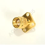 Macom Omni-spectra 2051-1618-00 Sma Plug Male Connector Panel 4 Hole Flange. Fixed Price $14.80.