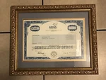Sirius Satellite Radio Common Stock Certificate With Custom Framing 16W X 14L. Fixed Price $175.00.