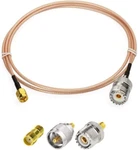 Superbat Sma Male To Rf Coaxial Cable 3FT + 5PCS SO239/PL259. Fixed Price $16.19.