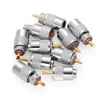 10PC PL259 Uhf Silver Coax Connector Plug Male Solder Adapter W/reducer For RG58. Fixed Price $13.99.