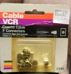 Vintage Electronic Coaxial Cable Vcr F Connectors 75 Ohm Gemini Cv 80. 1986. Fixed Price $5.99.