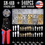 540PCS Terminal Electrical Wire Connectors SN-48B Crimping Tool Crimper Pliers. Fixed Price $26.11.