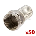 Twist-on F-type Connector For RG-6 Coax Cable Plug End RG6 50PCS. Fixed Price $25.49.