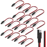 Bates- Sae Connector, 12 Inch, 16 Pack, 14 Awg, Pin Single Plug. Fixed Price $12.57.