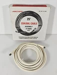 Archer 25 Ft. Indoor Coaxial Cable White New. Fixed Price $9.99.