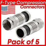 Pack RG59 RG6 F-type Compression Connector Waterproof Coaxial Cable Plug Cctv. Fixed Price $9.39.