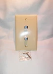 (1) RG6/RG59 Coax Wall Plate Dual Tan. Fixed Price $5.99.