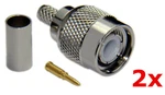 2 Pack Tnc Male Plug Crimp-on Connector End Rf Wifi Antenna RG58 LMR-195 Cable. Fixed Price $5.95.