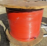 100 Ft SC-400 Plenum Fire Rated Ultra Low Loss Coax Cable Orange Cut Off Roll. Fixed Price $325.00.