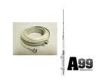 New Antron Cb,ham Base Antenna & 100 Ft Ds RG8X Coax Cable 95% Shielded A99. Fixed Price $225.86.