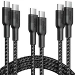 Choetech MIX00108 3 Pack Braided Usb-c Pd Charging Cable 100W 60W 6.6FT 4FT. Fixed Price $24.99.