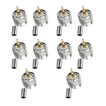 10PCS New Uhf Male PL259 Crimp Plug Connector For RG58 RG142 LMR195 RG400 Cable. Fixed Price $16.17.