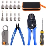 Coaxial Cable Tool Set, Rf Connector Crimping + Strip.... Fixed Price $49.61.