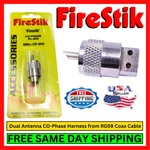 Firestik CP-259 Co-phase PL-259 Connector Dual Hole Fits Pcs. Of RG59 Coax Kit. Fixed Price $9.95.