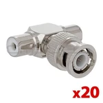 Bnc Plug Rca Female Jack Adapter Coax Cable Connector Video Cctv 20PCS. Fixed Price $29.49.