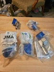 (5) Jma Wireless UXP-DRA-14S Right-angle Din Male Connector 1/4 Superflex. Fixed Price $125.00.