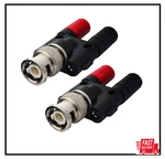 2 Bnc To Dual Banana Female Jack Adapters For Rf/coax Connections. Fixed Price $10.00.