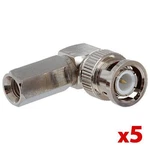 Bnc Screw-on Connector 90 Right Angle Clamp Plug RG-6 Coax Cctv Cable 5PCS. Fixed Price $11.49.