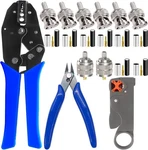 Coaxial Cable Tool Kit,bnc Crimp With 8PCS Bnc/uhf Male Connectors. Fixed Price $23.99.