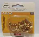 Rca RG6 Twist-on Coaxial F-connector (10-PACK) VH5910R 079000314035. Fixed Price $7.61.