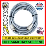Workman 8X-18-PL-PL-A Foot RG8X Cb Radio Antenna Coaxial Cable W/ PL259 Ends. Fixed Price $32.95.
