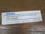 Teac CS-235R 5.25" Adaptor Kit For 3.5" Micro Fdd New Vintage Rare Drive Adapter. Fixed Price $15.00.
