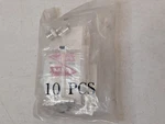 Lot Of 10 Aim Electronics 27-9209 Bnc 2PC For Rg 6 Teflon Crimp Coax Connector. Fixed Price $13.99.