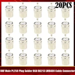 20PCS Uhf Male PL259 Plug Solder RG8 RG213 LMR400 Coaxial Cable Connector. Fixed Price $21.39.