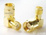 2-PACK Rp-sma To Female Right Angle 90-DEGREE Gold Plated Adapter. Fixed Price $9.95.