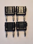 4 Each Pomona Dual Banana Plugs, Shorting Bars, Pn Mdp-s, MDP-S-0, New.. Fixed Price $7.99.