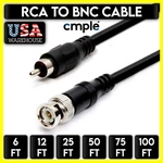 RG59U Bnc To Rca Cable Coaxial Cord Cctv Security Camera Adapter. Fixed Price $23.79.