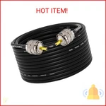 Yotenko RG58 Coaxial 49.2FT, Cb Cable, Uhf PL259 Male To. Fixed Price $27.62.