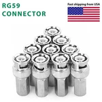 Bnc Male Twist RG59 Connector Adapter For Coaxial Cables-test Instruments. Fixed Price $14.95.